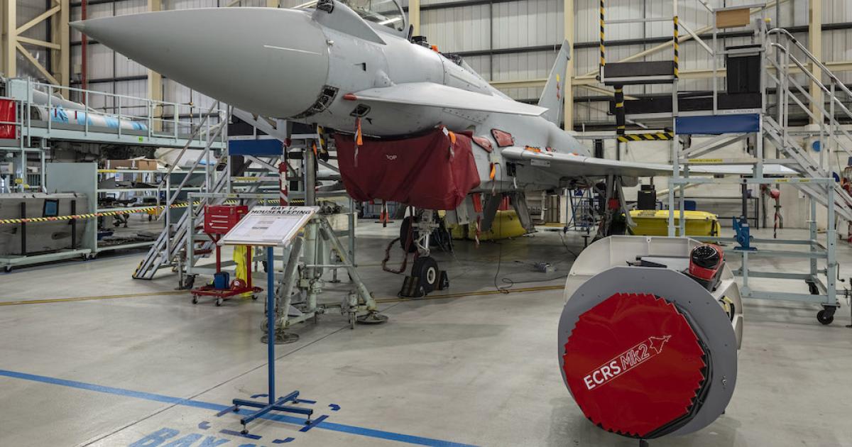 The European Common Radar System Mark 2 (ECRS Mk2) features prominently in upgrades to the RAF's Eurofighter Typhoons. 