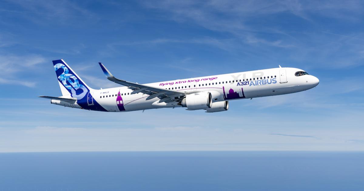 The Airbus A321XLR will benefit from a more powerful Leap-1A turbofan under development by CFM. (Photo: Airbus)