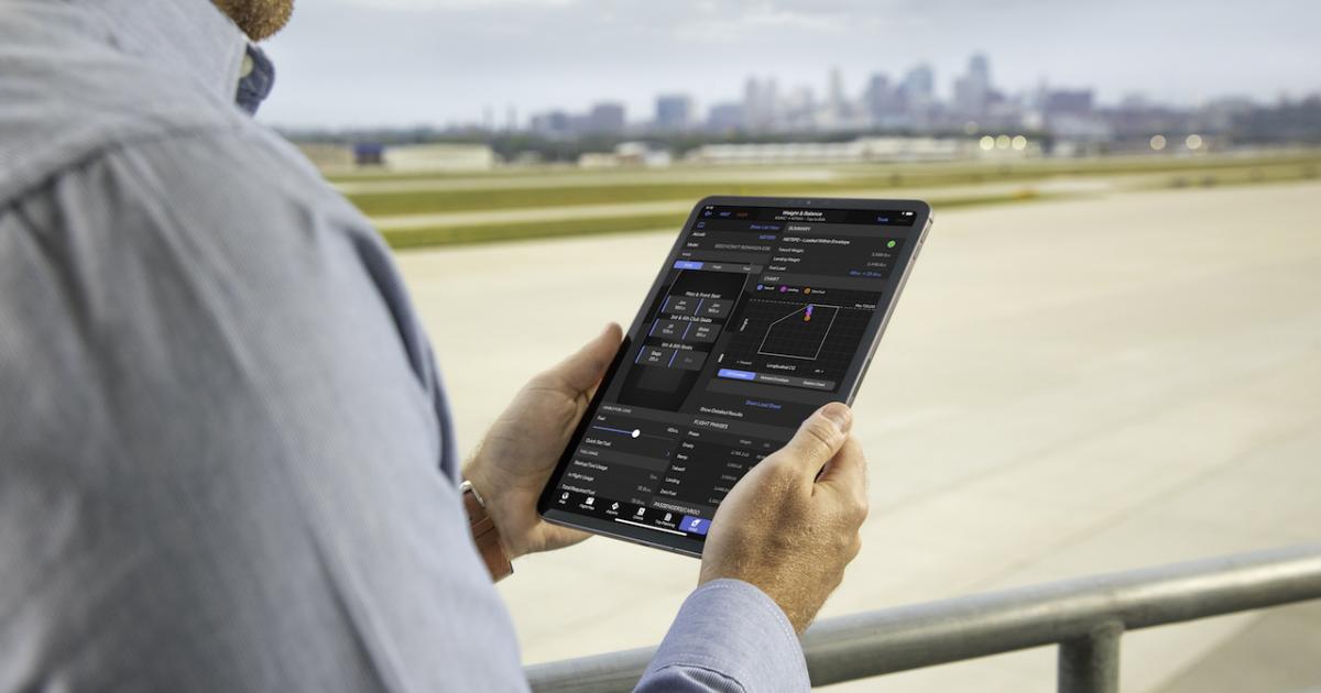 The latest version of the Garmin Pilot iOS app now includes graphical weight and balance. (Photo: Garmin)