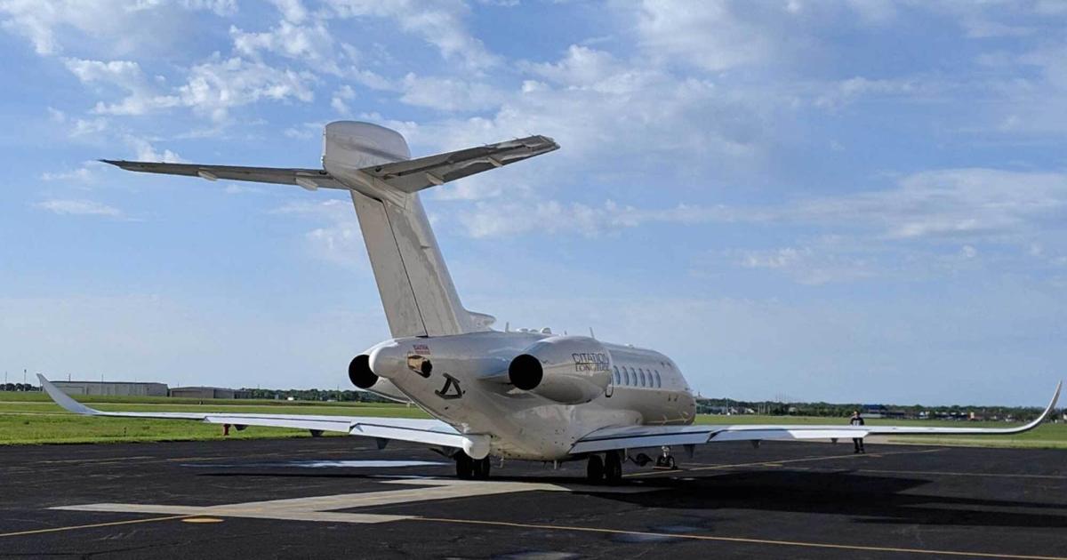 The Cessna Citation Longitude Maritime Patrol Aircraft variant shares the same maximum range of its civil variant, which is 3,500 nm. (Image: Textron Aviation Special Missions)