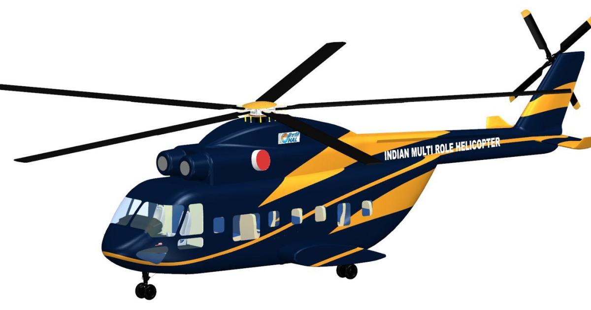 The new joint venture between Safran and Hindustan Aeronautics Limited (HAL) will support HAL in the development of future helicopters for India’s Ministry of Defense, including the 13-ton Indian multi-role helicopter, as part of the country's “Atmanirbhar Bharat” self-reliance objectives.  (Photo: Hindustan Aeronautics Limited)