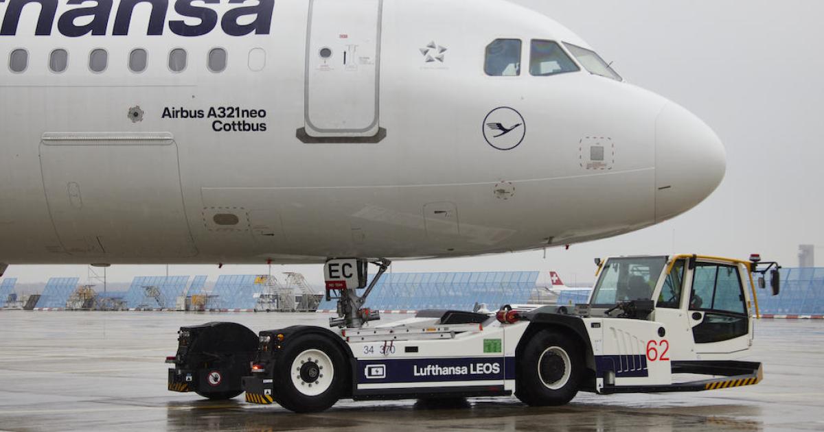 Ground crew at Lufthansa LEOS will join several other service workers in a walkout on Wednesday at airports across Germany. (Photo: Lufthansa Group)