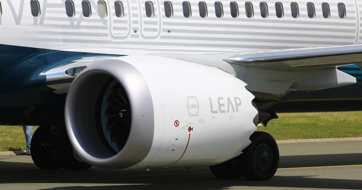 Leap-1Bs power the Boeing 737 Max family. (Photo: David McIntosh)