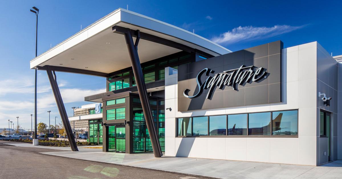 Signature Aviation, the parent company of Signature Flight Support has agreed to post its customer pricing fee schedules on AOPA's airport directory, capping lengthy negotiations between the two. (Image: Signature Aviation)