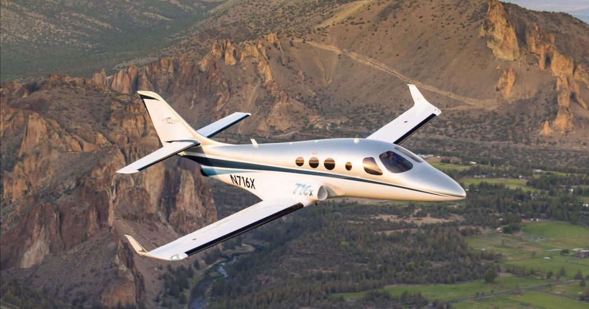 The six-seat Stratos 716X single-engine jet kit will cost about $3 million. (Photo: John Smoker/Stratos Aircraft)