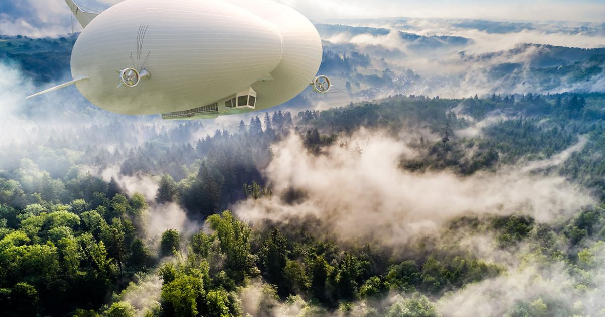 HAV plans to offer a hybrid-electric version of the Airlander 10 in 2026. (Image: HAV)