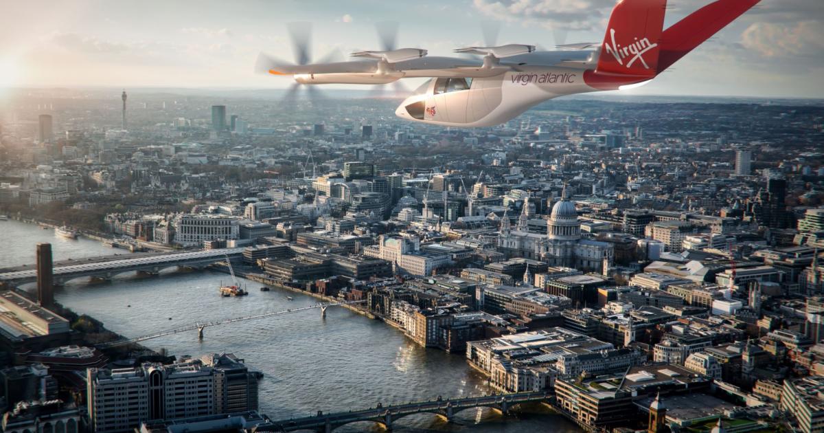 Virgin Atlantic and a consortium including eVTOL aircraft manufacturer Vertical Aerospace are leading efforts to launch advanced air mobility services in the UK. (Image: Vertical Aerospace)
