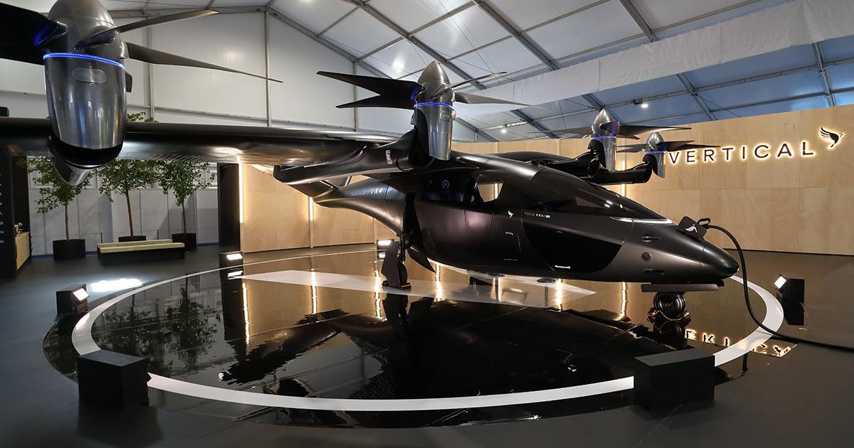 Vertical Aerospace's VX4 eVTOL aircraft is one of the highlights of this week's Farnborough air show.
