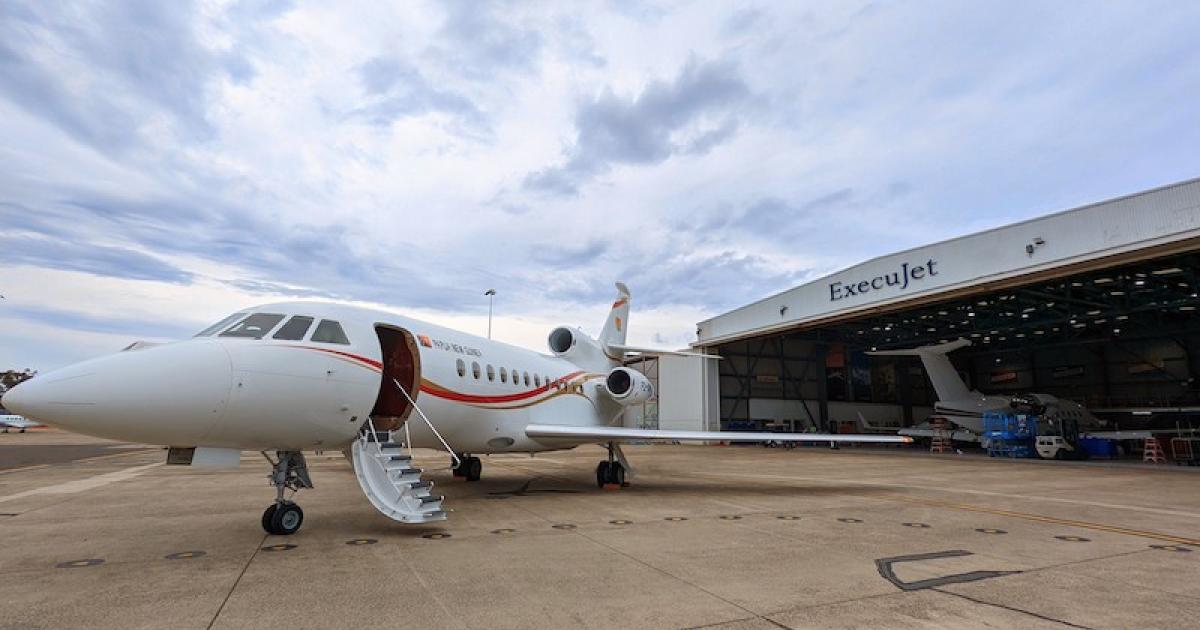 ExecuJet MRO Services Australia was approved by the Civil Aviation Safety Authority to perform line and heavy maintenance in 2020. (Photo: ExecuJet)