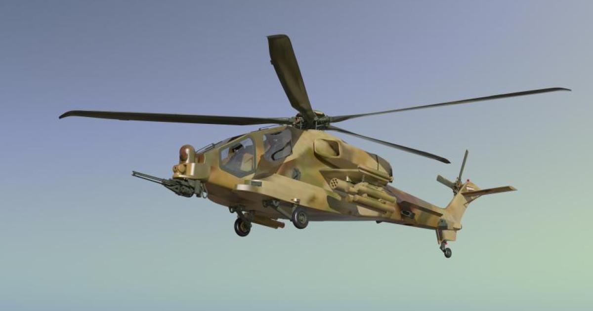 New two-seat Leonardo AW249 attack helicopter—a successor to the AW129 Mangusta—made its first flight on August 12 at the company’s Vergiate, Italy, facility.