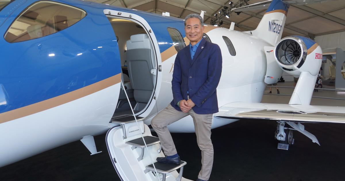 Hideto Yamasaki, president and CEO, Honda Aircraft Company. (Photo: Matt Thurber/AIN)