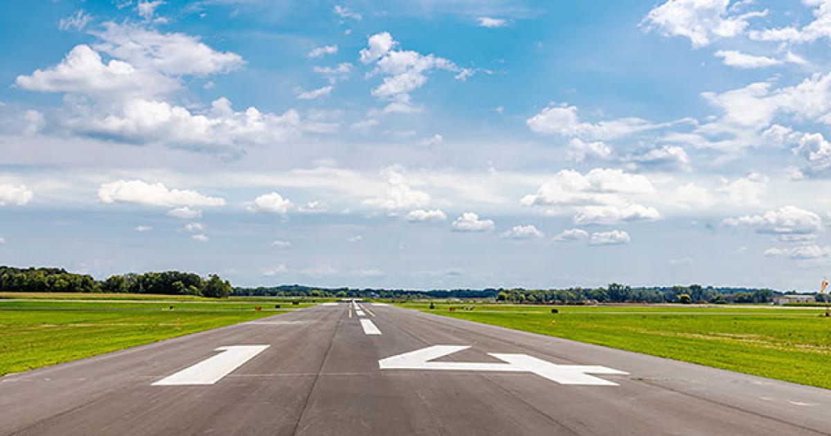 The new 3,500-foot Runway 14/32 at Minnesota's Lake Elmo Airport was part of a $23.9 million, multi-year modernization project at the Minneapolis-area reliever airfield. (Photo: Metropolitan Airports Commission)