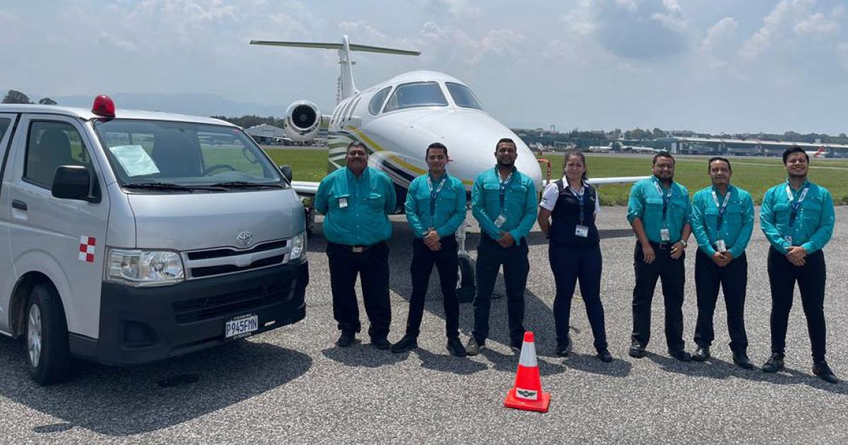 Air Station S.A. at La Aurora International Airport in Guatemala City, has been providing ground handling services for the past 20 years. It joins Consorcio Aviation in Paraguay as the latest members of Universal Aviation's certified FBO Network. (Photo: Universal Weather & Aviation)