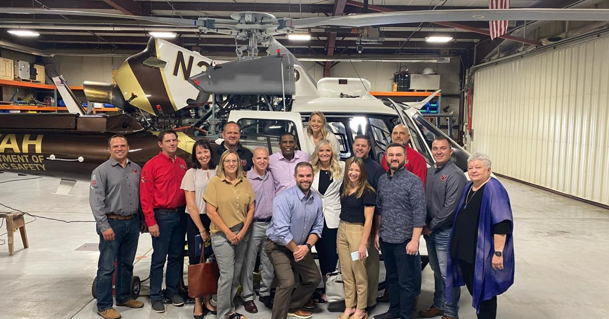 HAI joined an Aviation Workforce Development Roundtable organized by Utah  Rep. Burgess Owens, to discuss ways to attract interest in rotary-wing careers. (Photo: Rep. Burgess Owens Facebook)