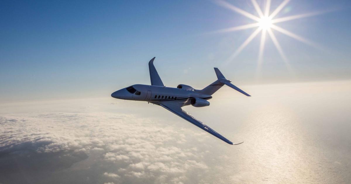 According to the Vref 2022 Market Trent Report, valuations of Cessna Citation models, including the Citation Longitude, have increased between 2 and 20 percent from the second quarter. (Photo: Textron Aviation