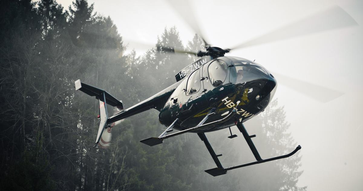 MD helicopters' new CEO Brad Pedersen said he hopes to ramp up production of its 500 series of single-engine helicopters from the handful currently on the line to 15-20 in 2023, following the company's emergence from Chapter 11 bankruptcy. (Photo: MD Helicopters)