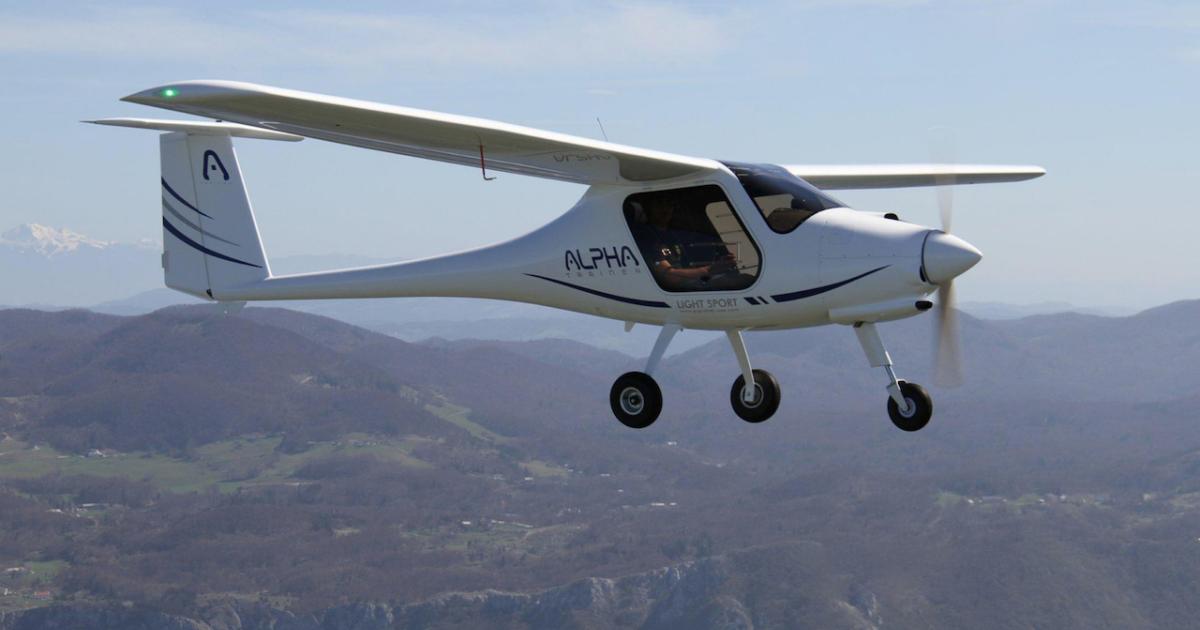 More than 2,700 Pipistrel Alpha trainers operate worldwide. (Photo: Pipistrel)