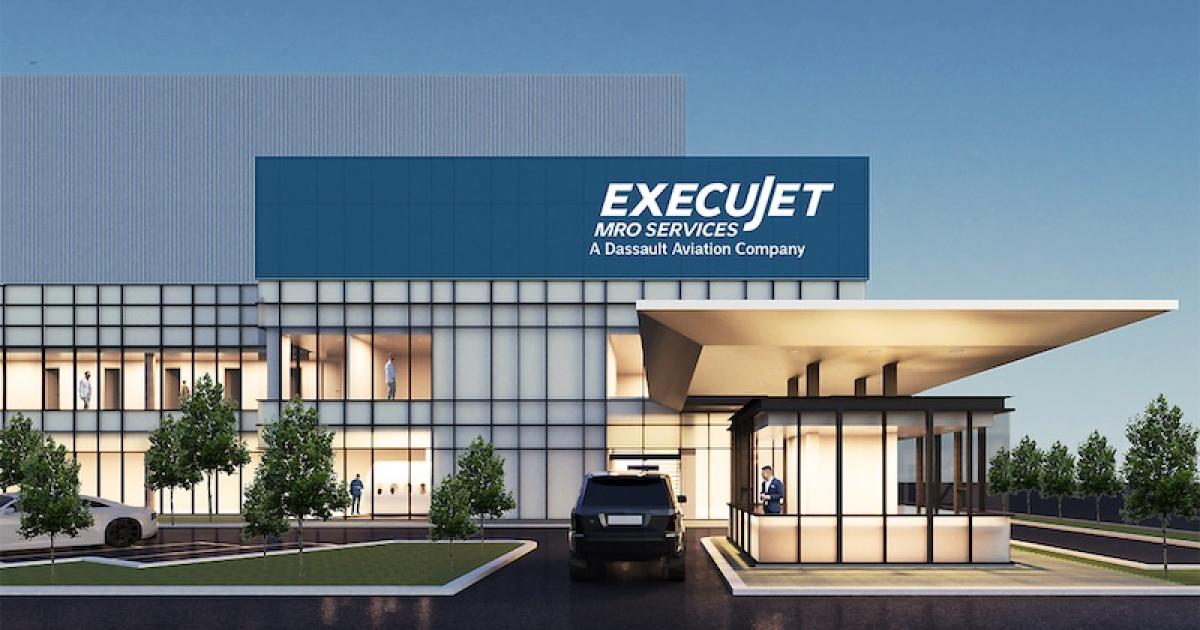 ExecuJet MRO Services Malaysia's new facility at Subang Airport will accommodate large business jets under development such as the Dassault Falcon 6X and 10X. (Image: ExecuJet MRO Services Malaysia)