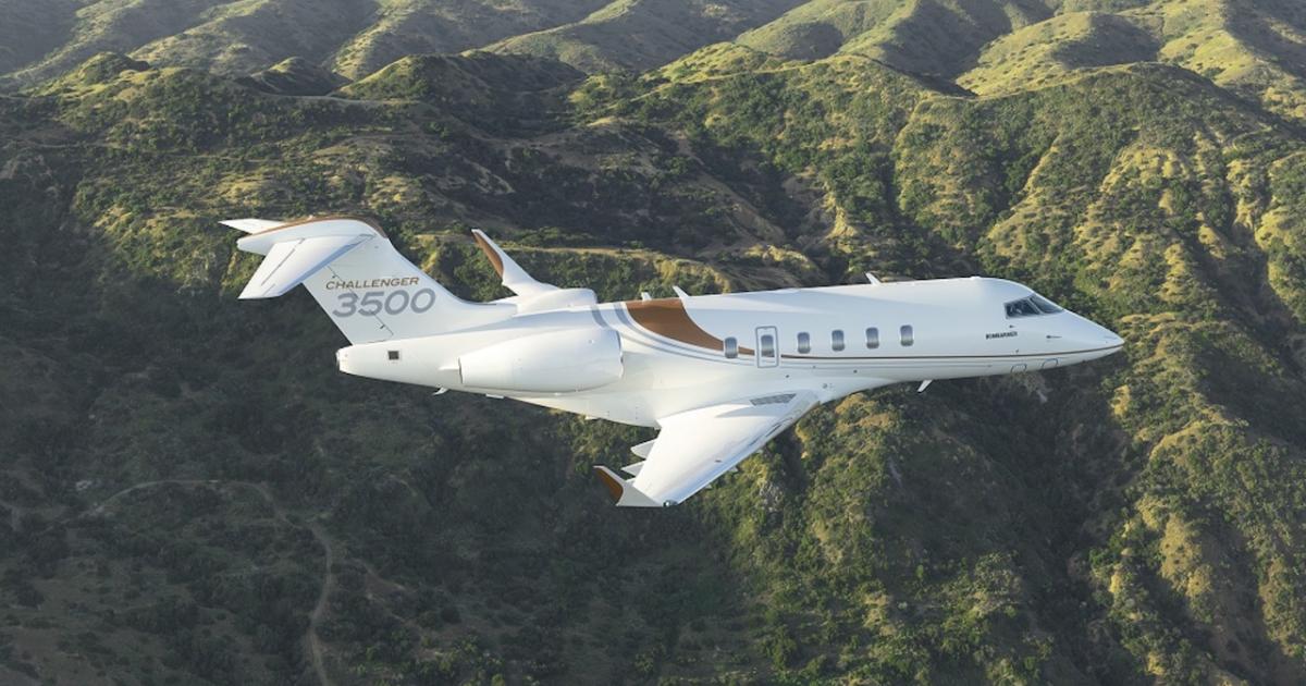 The launch customer for the Bombardier Challenger 3500 is Les Goldberg, chairman and CEO of Technology Entertainment Partners. (Photo: Bombardier)