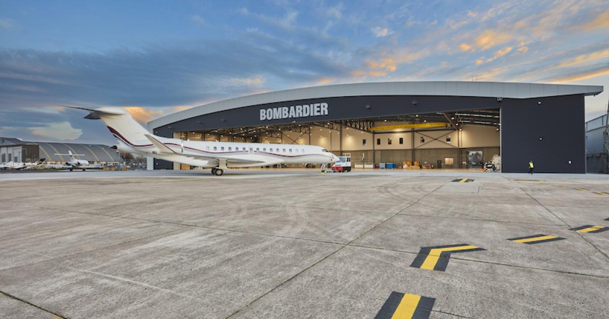A 4,000-sq-ft parts department is included in Bombardier's new Melbourne service center in Australia. (Photo: Bombardier)