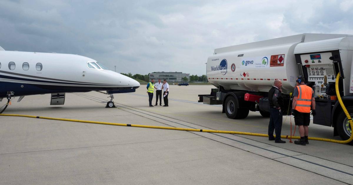 Sustainable aviation fuel is the key pathway for business aviation to achieve net-zero CO2 emissions by 2050.
