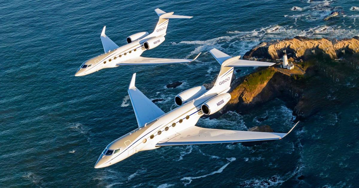 With FAA approval in hand, Gulfstream service centers and stand-up facilities have begun installing a software update on the G500 and G600 that will eliminate crosswind landing limitations. (Photo: Gulfstream Aerospace)