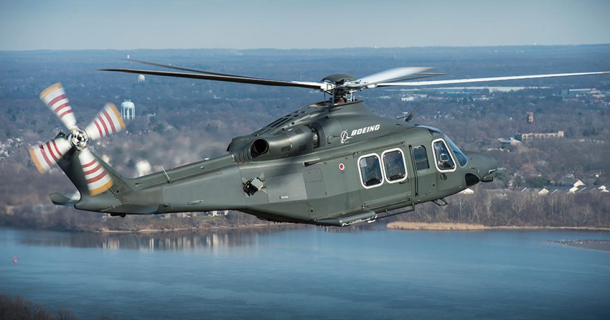 The MH-139A Grey Wolf will replace the Air Force’s aging fleet of UH-1N Huey helicopters. (Photo: Boeing)