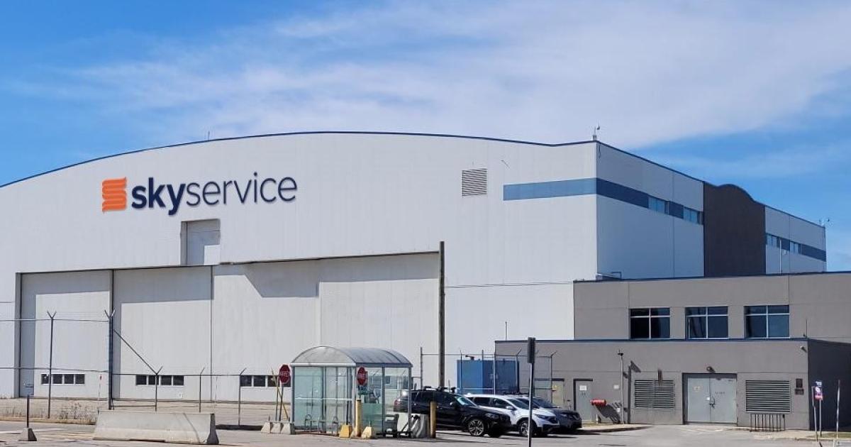 Skyservice's acquisition of Bombardier property at Montreal-Trudeau International Airport allows it to increase its capacity to perform nose-to-tail heavy aircraft maintenance. (Photo: Skyservice)