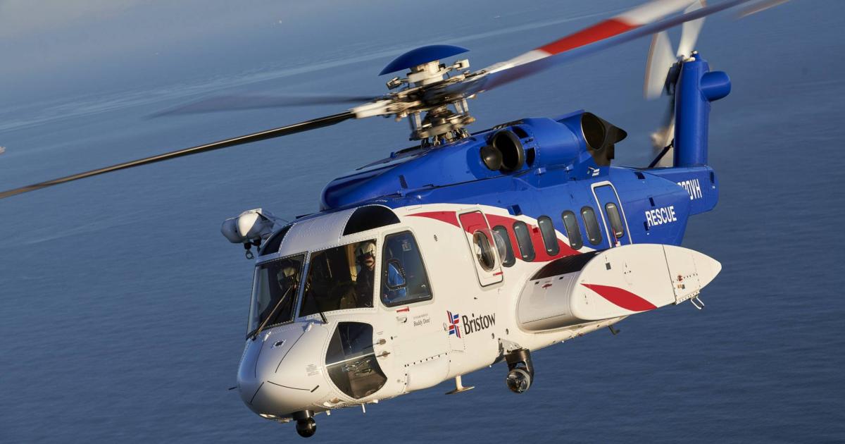 Bristow will add bases and helicopters following the award of a search and rescue contract with the UK Maritime and Coastguard Agency. (Photo: Bristow Group)