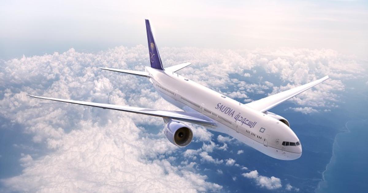 Moves to establish a new airline in Saudi Arabia are partly based on the view that current flag carrier Saudia has not kept pace with the growth achieved by Gulf airline rivals Emirates, Etihad, and Qatar Airways. (Image: Saudia)