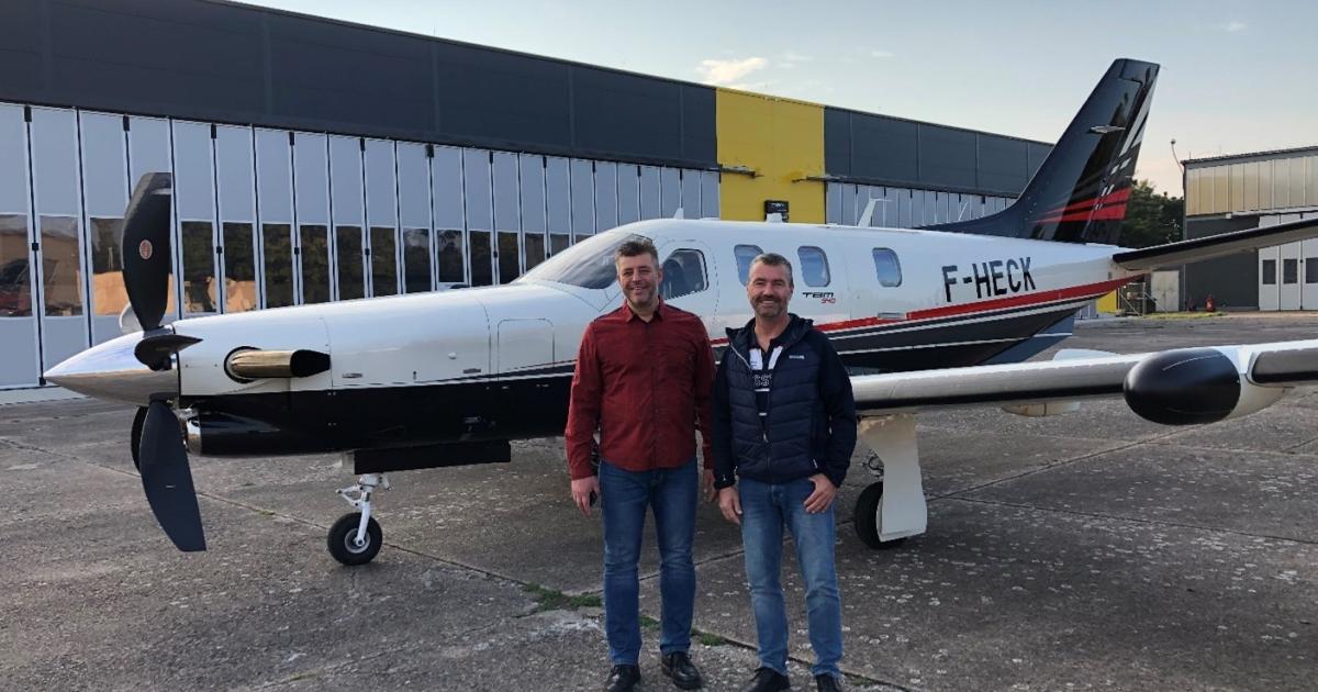 HLS General Manager Ales Kurka, left, is the general manager, and Vlastimil Novák, is the head of maintenance at Hradecka Letecka Servisni's operation at Hradec Kralove Airport. (Photo: Daher)