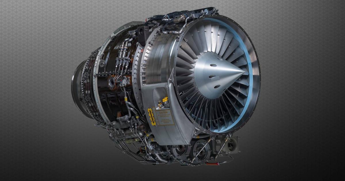 Honeywell Aerospace's TFE731 turbofan engine has been produced in 80 configurations. (Image: Honeywell Aerospace)