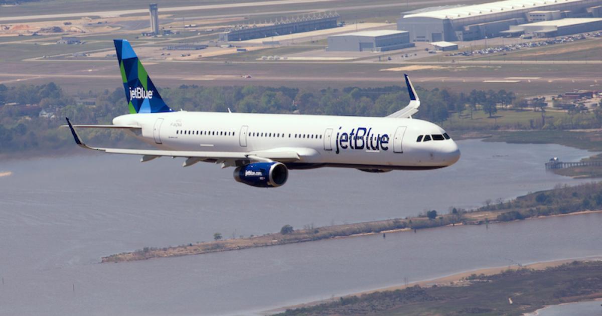 JetBlue expects to take delivery of 22 aircraft next year, among them several Airbus A321s. (Photo: Airbus)