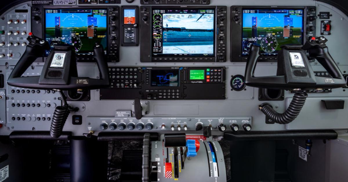 Pro Star Aviation’s integration on the special mission Cessna 208 Caravan included digital audio systems, tactical communications, and electro-optical and infrared camera systems. (Photo: Pro Star Aviation)