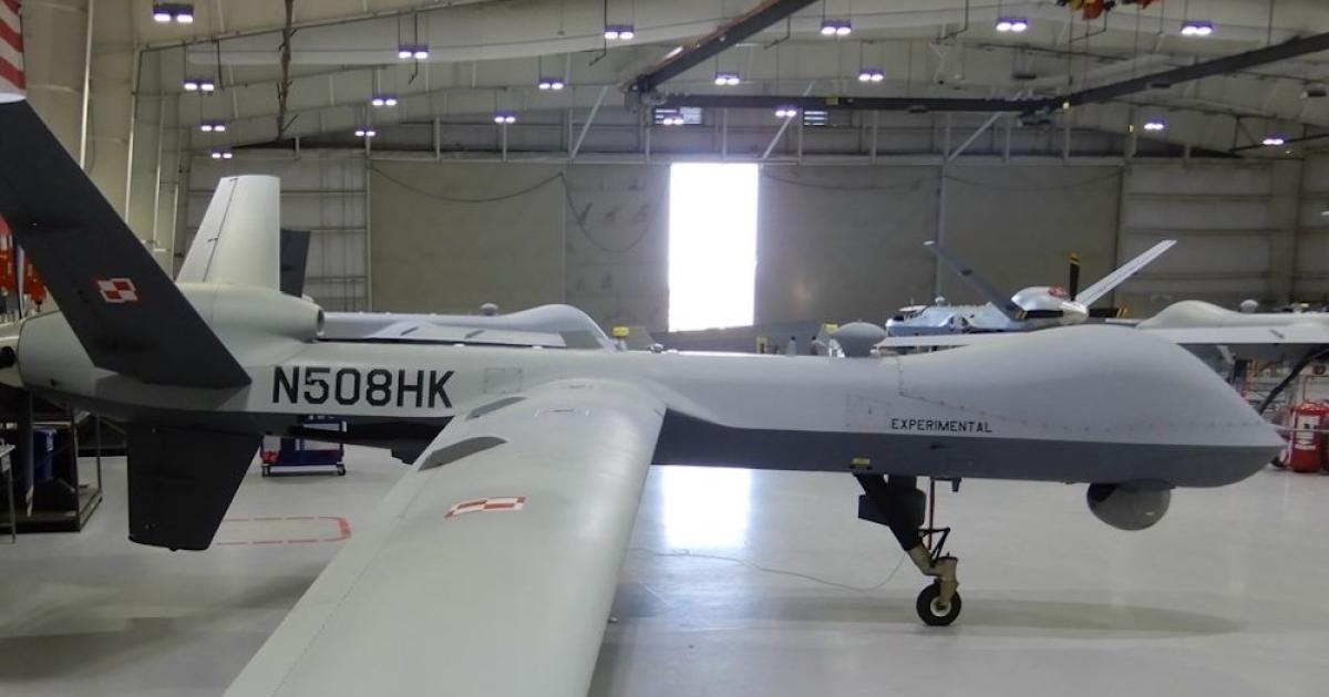 The MQ-9A will provide Poland with a means of maintaining surveillance beyond its borders—including those with Belarus and the Russian Kaliningrad enclave—and Baltic coastal waters. (Photo: GA-ASI)