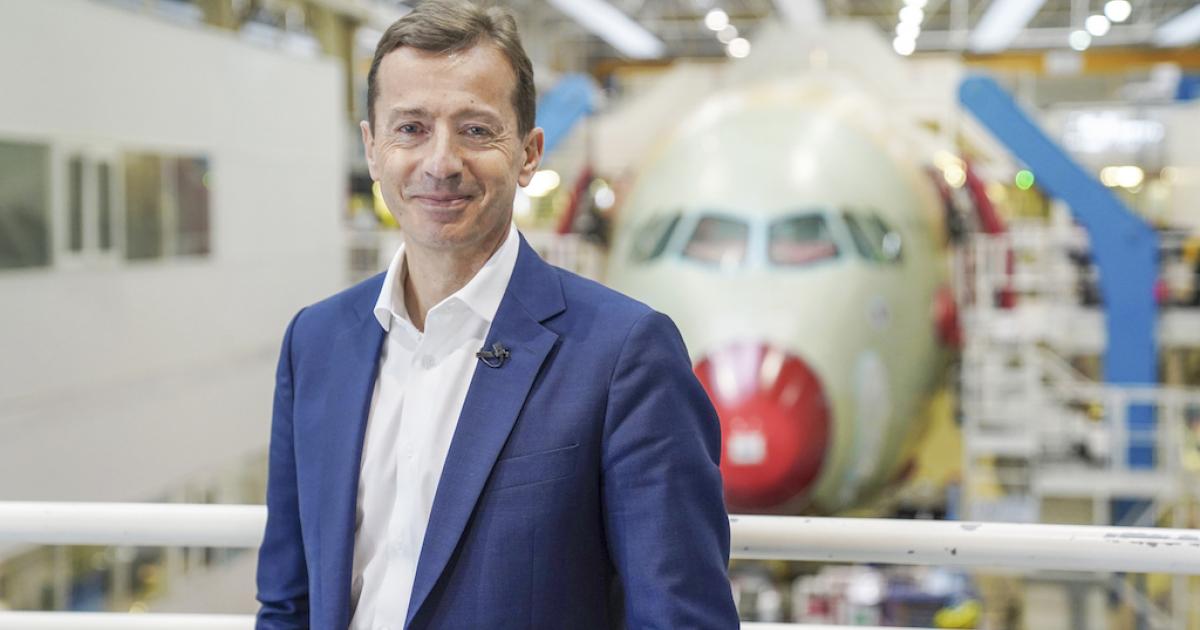 Airbus CEO Guillaume Faury expressed confidence that the company will meet its 700-aircraft production target this year. (Photo: Airbus)