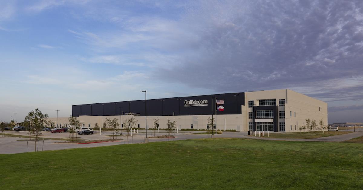 Gulfstream Aerospace's new Forth Worth Alliance service center in Texas includes an 80,000-sq-ft hangar. (Photo: Gulfstream)