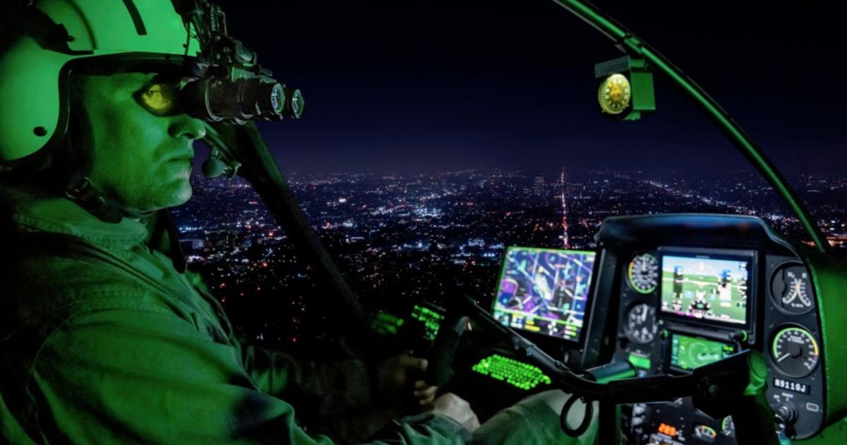 Florida's Polk County Sheriff's Office will receive the first Robinson R66 helicopter fitted with night vision goggles.  (Photo: Robinson Helicopter)