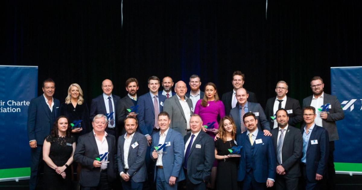 The Air Charter Association celebrated the 2022 winners of its Air Charter Excellence Awards on November 17 at a gala in Brighton, UK. (Photo: Air Charter Association)