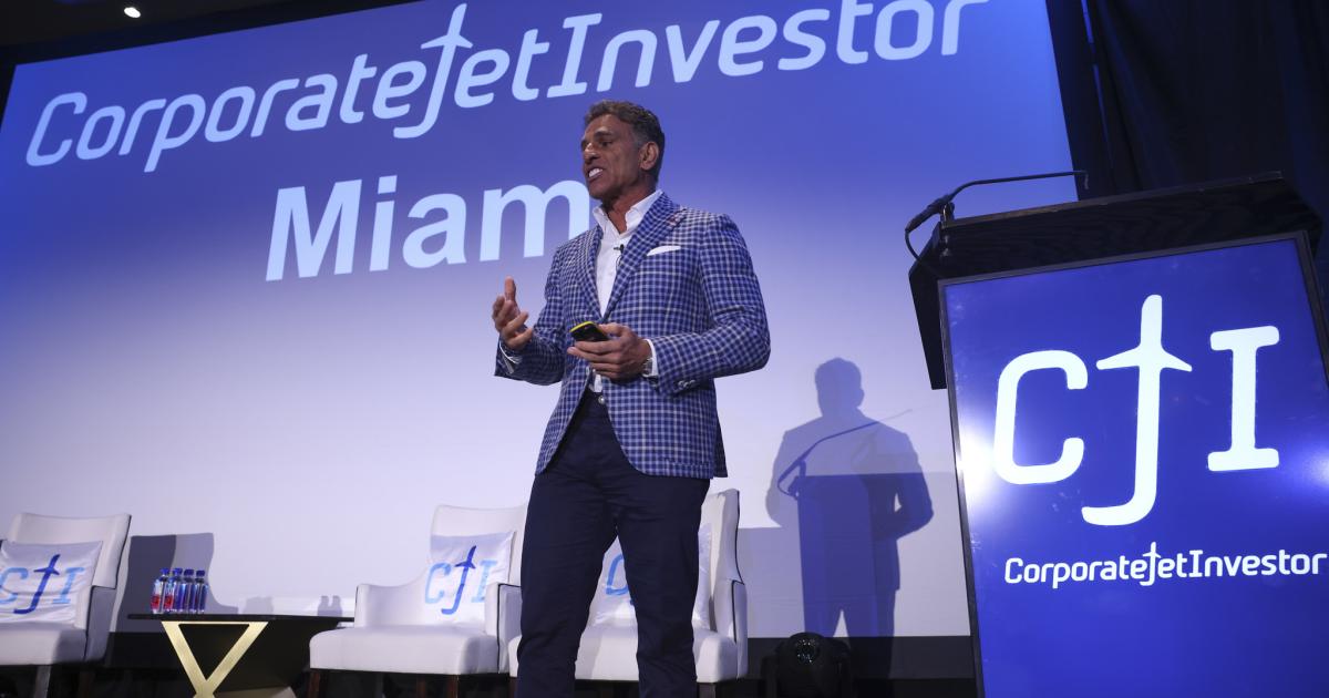 Over the past six years, the influx of capital into business aviation has led to consolidation that has significantly changed the industry,  Kenn Ricci told attendees yesterday during Corporate Jet Investor Miami. (Photo: Corporate Jet Investor) 