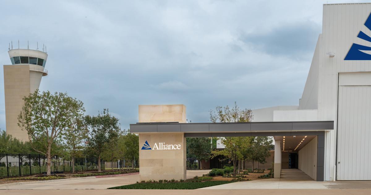 Texas’s Perot Field Fort Worth Alliance Airport will open a new FBO in December with the inauguration of the Alliance Aviation Services terminal. (Photo: Alliance Aviation Services)