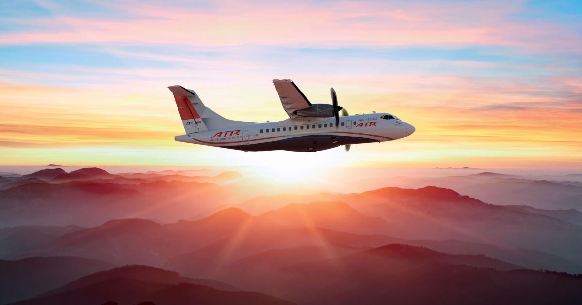 The 48-seat ATR42-600 regional airliner can now operate in China. (Image: ATR)