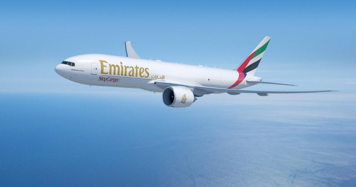 Emirates SkyCargo is increasing its Boeing 777 Freighter fleet to 16 aircraft. (Image: Boeing)