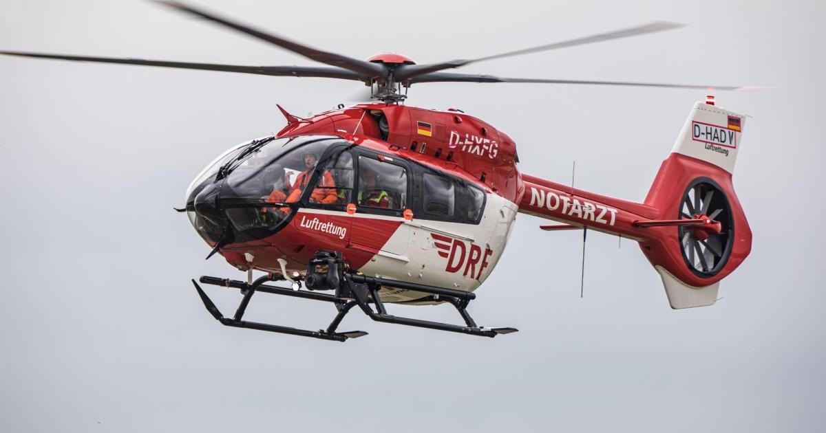German air ambulance provider DRF Luftrettung has ordered more Airbus H145 helicopters and additional services from the manufacturer. (Photo: DRF Luftrettung)