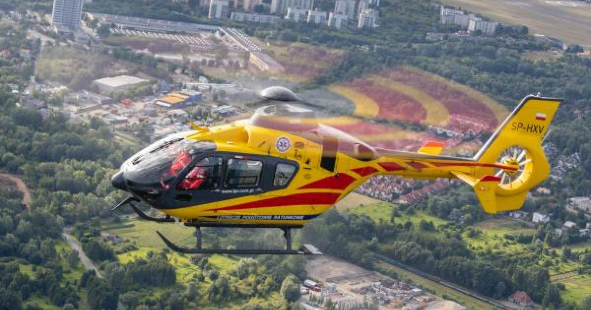 Poland's LPR air ambulance service has logged more than 200,000 hours on its PW206B-powered Airbus H135 helicopter fleet. (Photo: Pratt & Whitney)