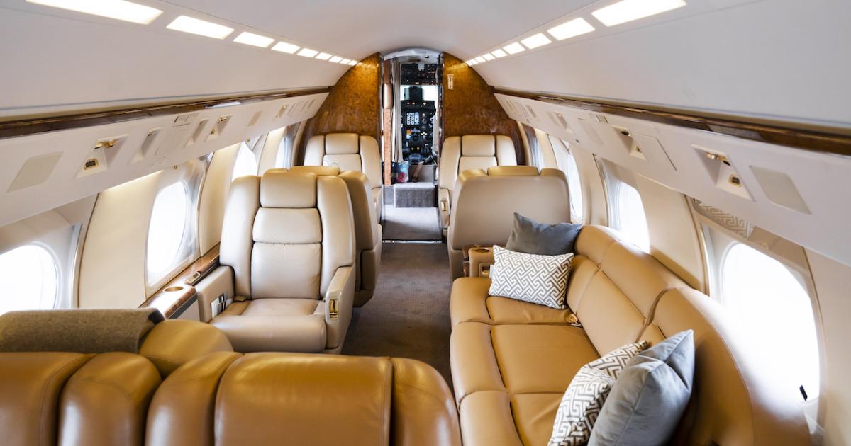 This Gulfstream GIV-SP is the latest addition to the managed fleet of on-demand charter provider Planet Nine. (Photo: Planet Nine)