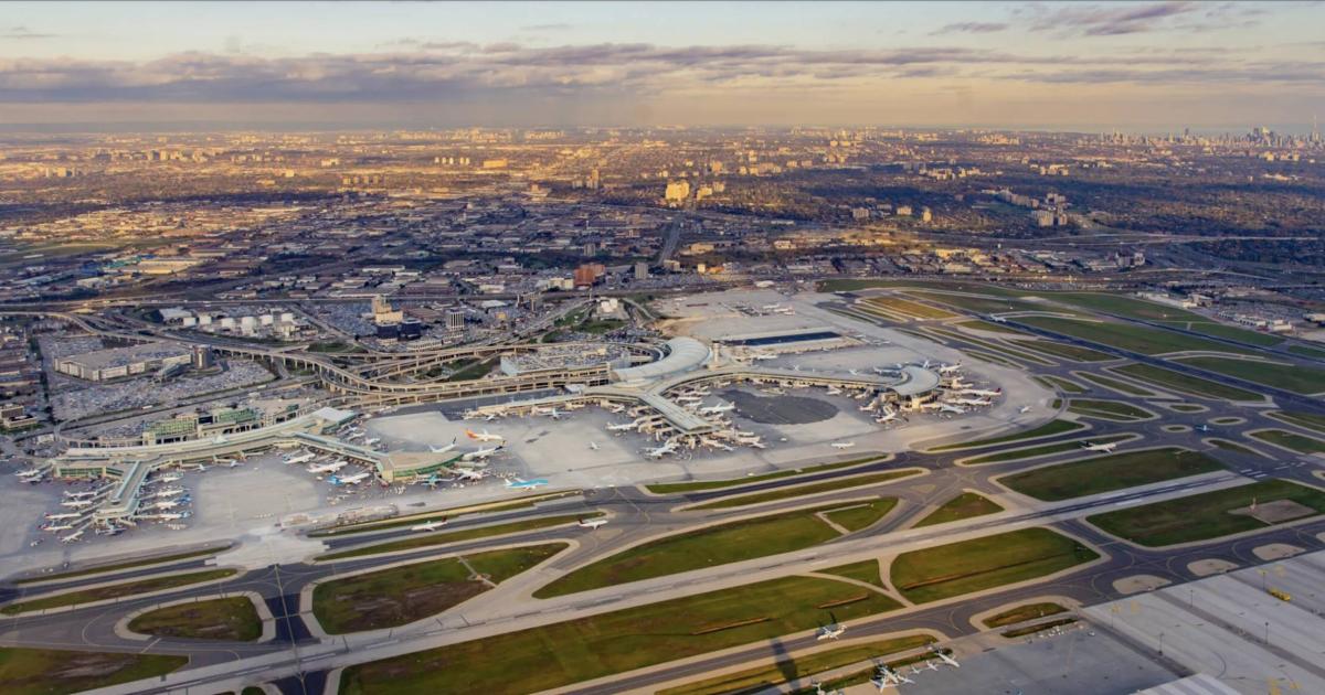 To obtain approval to fly the new ICAO-standard simultaneous arrival procedures at Toronto Pearson International Airport, operators must employ satellite-based required navigation performance positioning systems. (Photo: Toronto Pearson International Airport)