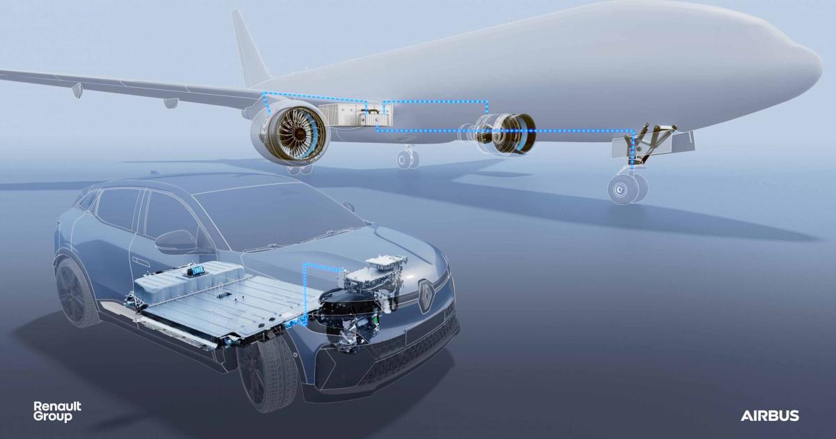 A new partnership between Airbus and Renault will benefit both companies' battery applications. (Image: Airbus)