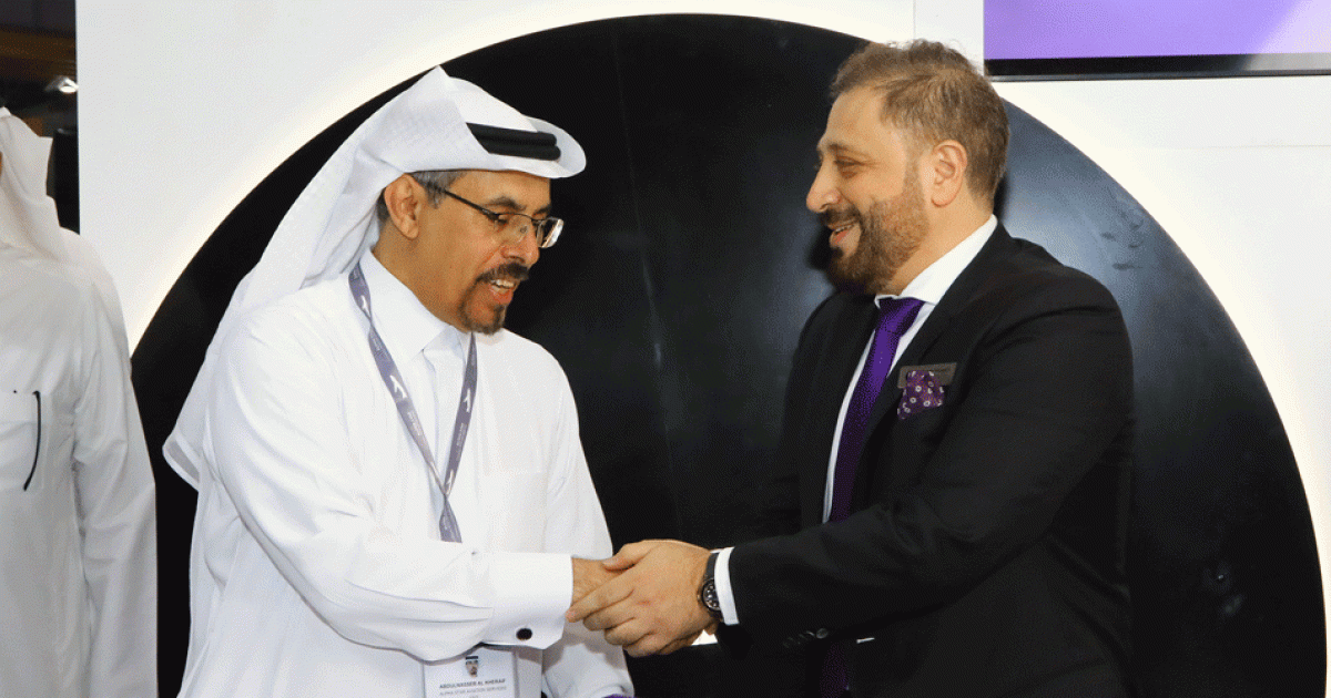 Alpha Star CEO Abdulnasser Alkheraif and UAS CEO Omar Hosari