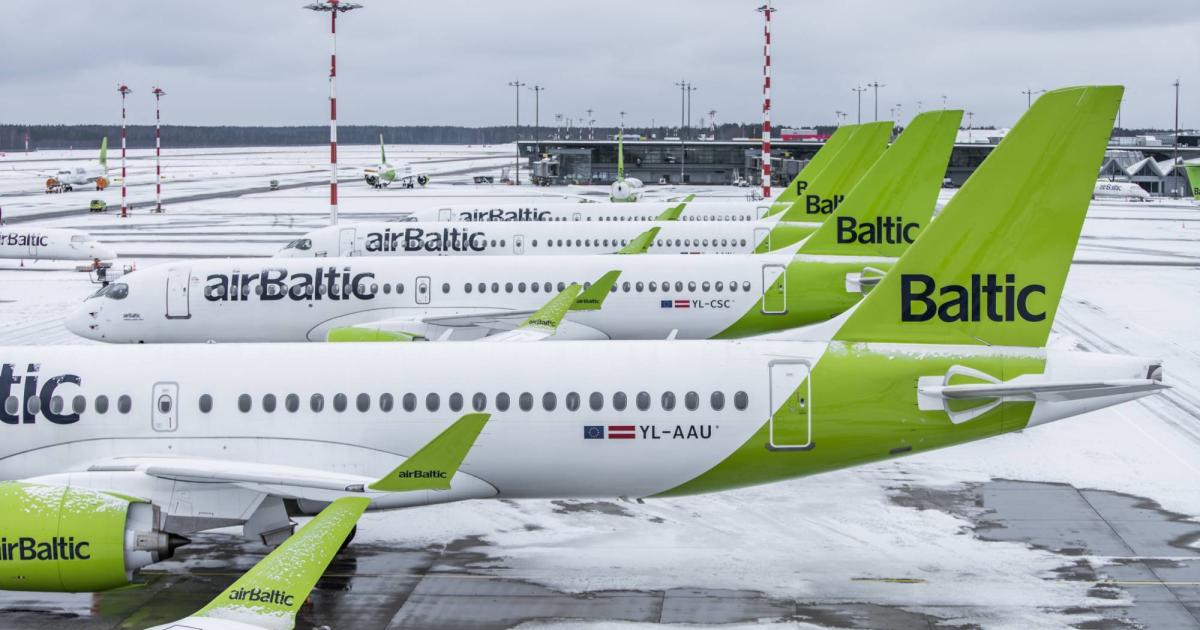Latvia's AirBaltic operates a fleet of Airbus A220 aircraft.